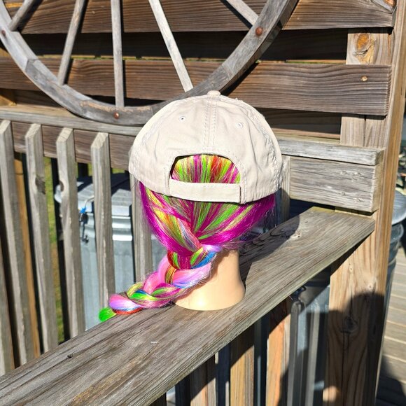 Ladies Stone I Run On Caffeine & Kisses BLING Hat - Picture 4 of 4